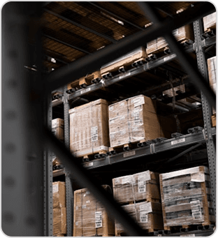 Storage boxes stacked