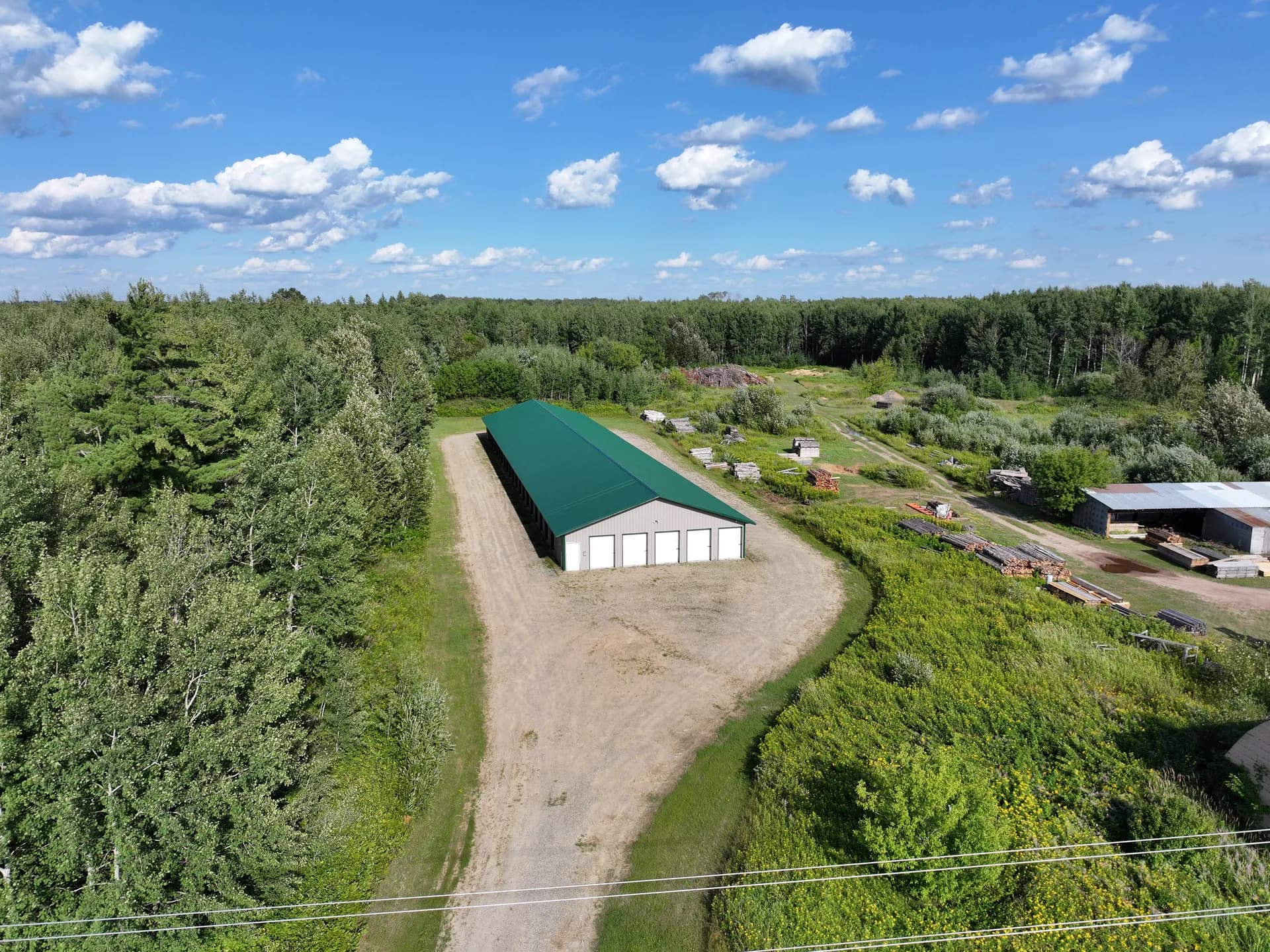 Balsam Self Storage facility from above near Scenic Hwy